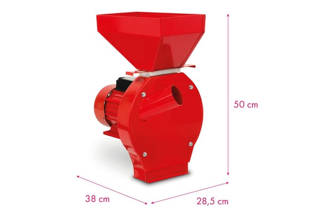 EBERTH Elektrische Getreidemühle 1100 Watt 52 L Eimer Durchsatzmenge 240 kg/h