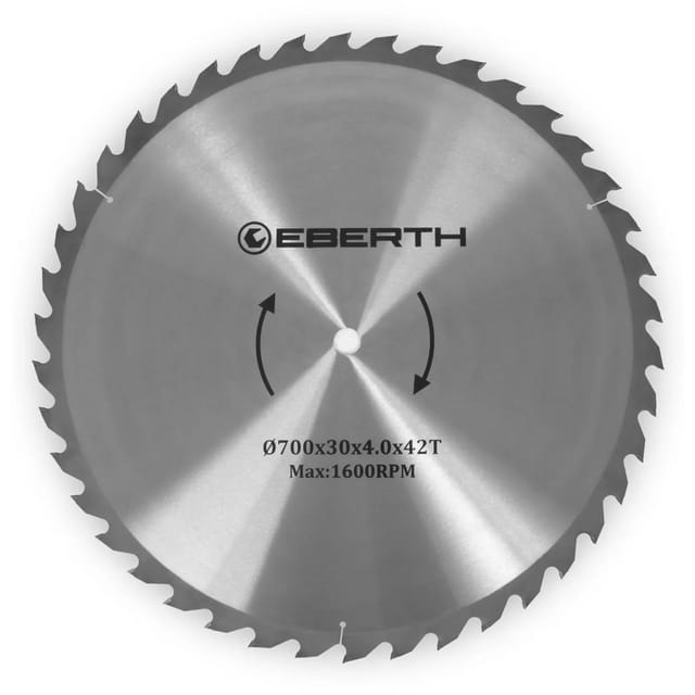 EBERTH Kreissägeblatt 700mm Durchmesser 30mm Bohrung 4,0mm Schnittbreite