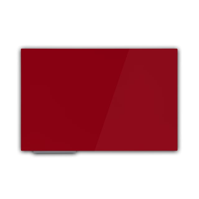 KARAT Magnetisches Glas Whiteboard Universal Einsetzbar Rot 80 x 110 cm