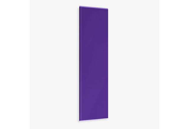 KARAT Glasboard Magnettafel Universal Einsetzbar Aubergine 20 x 60 cm