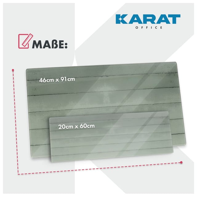 KARAT Glas Memoboard Wood Design in Holzoptik und Hochglanz Oberfläche 20 x 60 cm