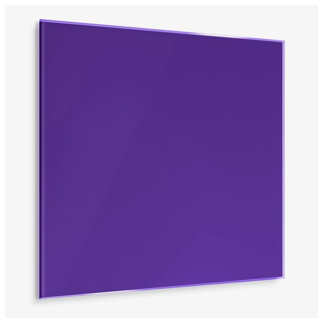 KARAT Glasboard Magnettafel Universal Einsetzbar Aubergine 45 x 50 cm