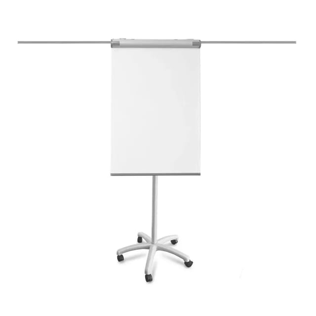 KARAT Flipchart Piranha PRO mit Sternfuß und 2 Papierhaltern 67 x 105 cm