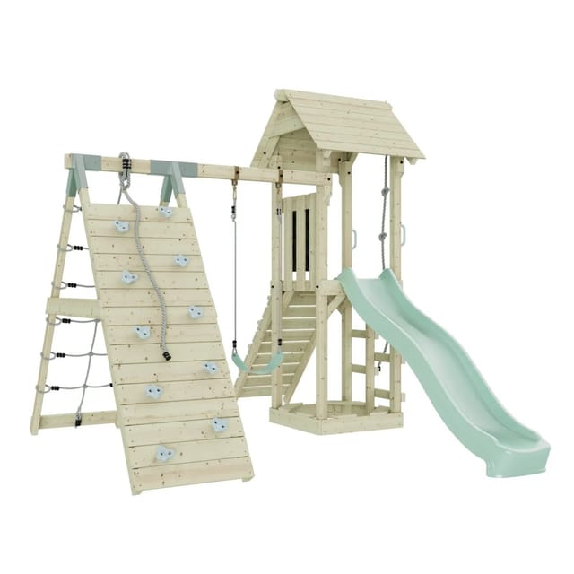 OutdoorToys Spielturm Trondheim mit Kinderschaukel Mintgrün