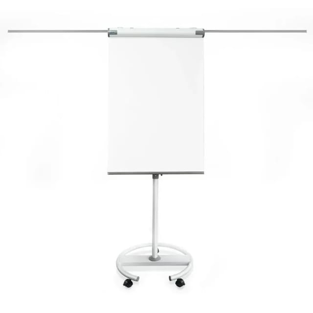 KARAT Mobiles Flipchart Shark Premium mit Rollenfuß und 2 Papierhaltern 73 x 104 cm