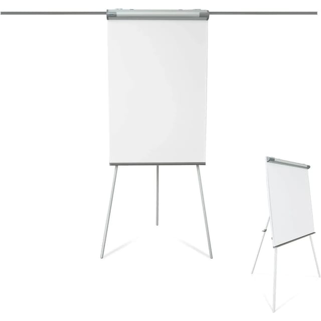 KARAT Flipchart Coyote Klappbar mit Dreibein Stativ und 2 Papierhaltern 68 x 105 cm