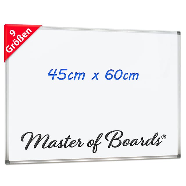 KARAT Whiteboard Master of Boards Lackiert Kratzfest Magnethaftend 45 x 60 cm