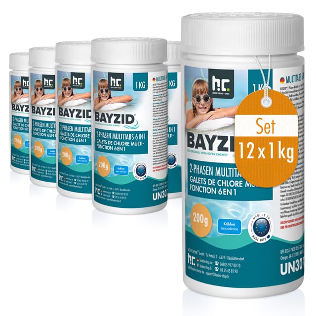 Bayzid 6in1 2-Phasen-Multitabs 200g 12 x 1kg
