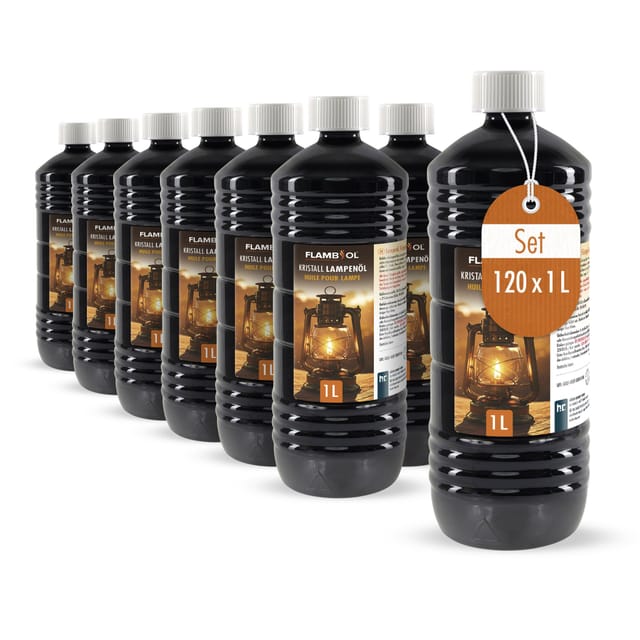 Flambiol Lampenöl Hochrein Kristallklar 120 x 1l
