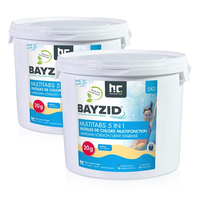 Bayzid Multitabs 20g 5in1 für Pools 2 x 5kg