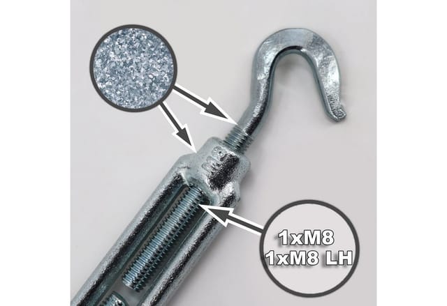 Aquagart 5 Seilspanner Für Wildzaun Fostzaun Spannschloss Drahtspanner 2 Haken