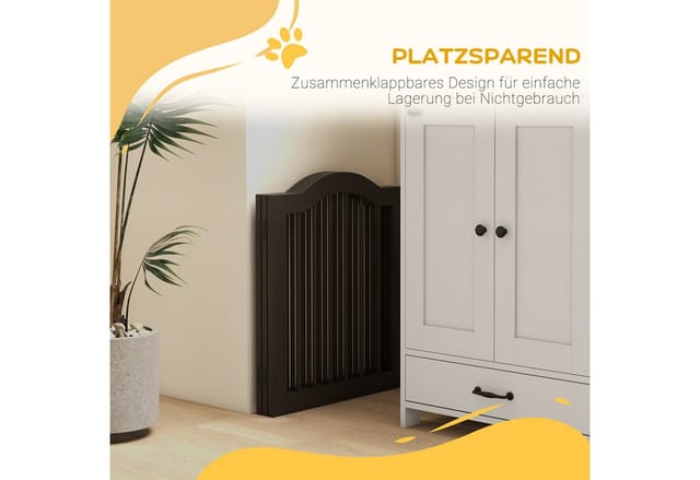 PawHut Absperrgitter Hund 3-Teilig 154 5 x 61 cm
