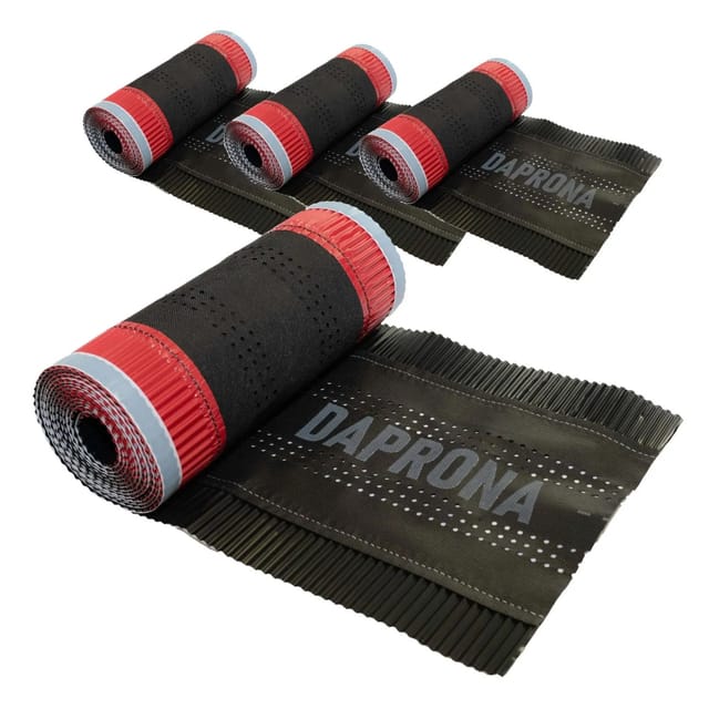 Daprona Firstrolle Alu Super Vent 4x 5m x 390mm Schwarz Abdichtung Dachfirst