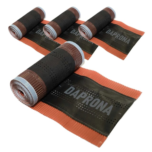 Daprona Firstrolle Alu Super Vent 4x 5m x 390mm Rot Abdichtung Dachfirst