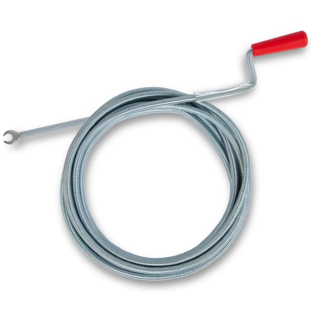 EBERTH Rohrreinigungsspirale 5m Lang und 9mm Durchmesser für Rohre ab 40mm