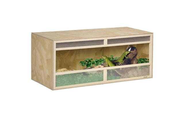 PawHut Terrarium mit Lüftungsgitter aus Glas 120 x 50 x 50cm