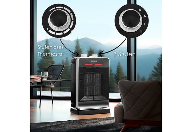 Echos Eco-356 Keramik Heizlüfter 2000 W