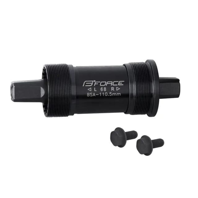 Force 4-Kant Stahl Tretlager mit BSA Gewinde Länge 110 mm