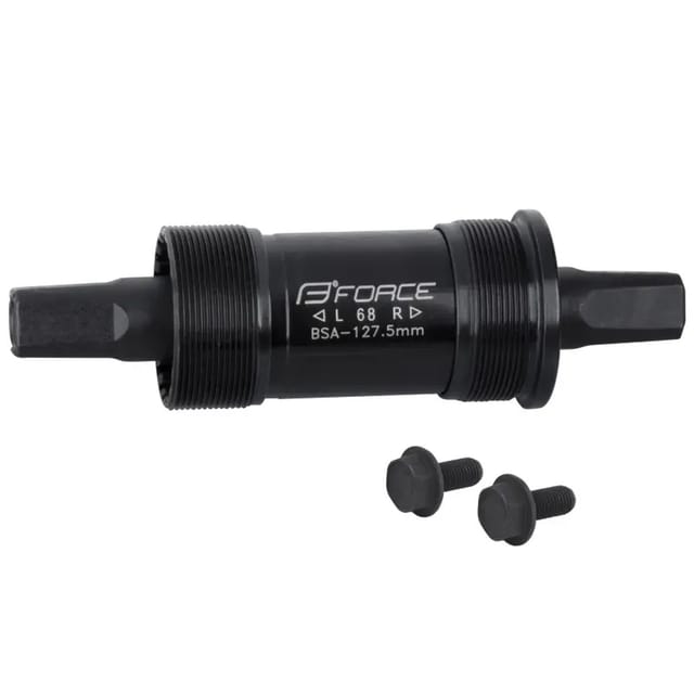 Force 4-Kant Stahl Tretlager mit BSA Gewinde Länge 127,5 mm