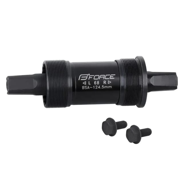 Force 4-Kant Stahl Tretlager mit BSA Gewinde Länge 124,5 mm