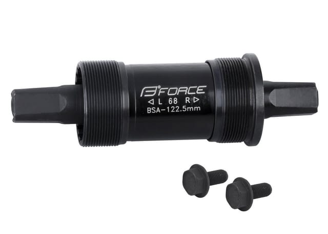 Force 4-Kant Stahl Tretlager mit BSA Gewinde Länge 122,5 mm