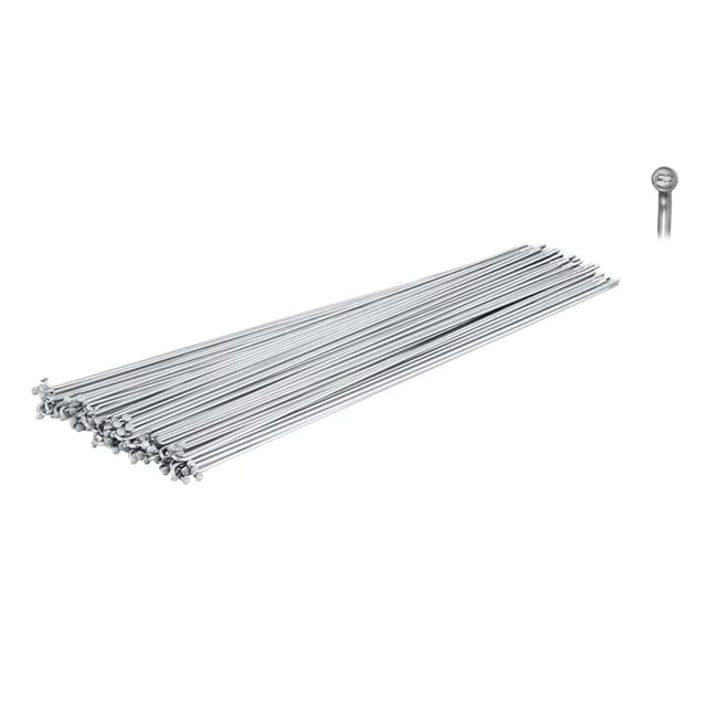 Force Speichen Inox Silber 2mm ohne Nippel Preis für 6 Stück Länge in mm : 262