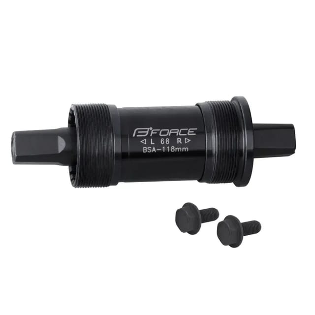 Force 4-Kant Stahl Tretlager mit BSA Gewinde Länge 118 mm