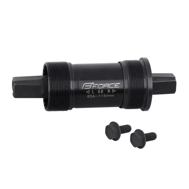 Force 4-Kant Stahl Tretlager mit BSA Gewinde Länge 115 mm
