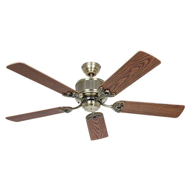 CASAFAN Energiespar Deckenventilator mit Fernbedienung Eco Elements 132 cm Messing Antik