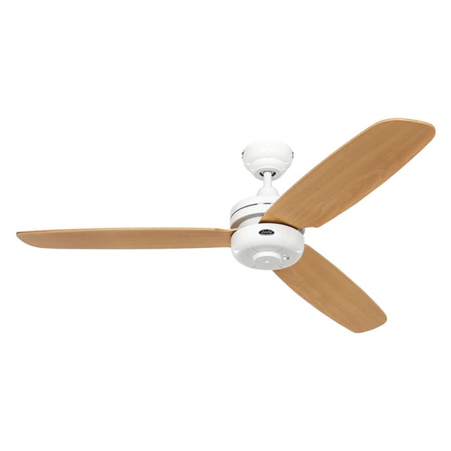 CASAFAN Deckenventilator mit Fernbedienung Night Flight 132 cm Weiß - Buche