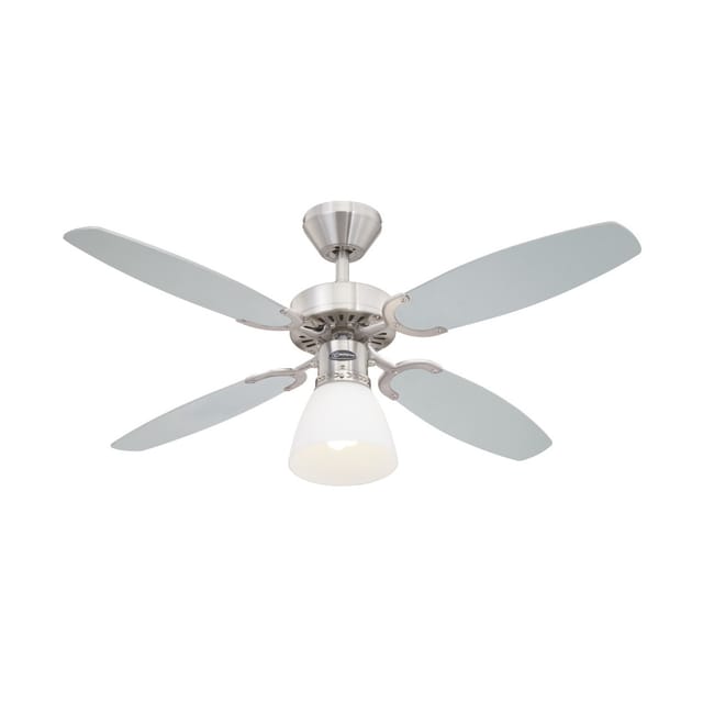 WESTINGHOUSE Westinghouse Deckenventilator Capitol Stahl 105 cm mit Beleuchtung und Zugschaltern