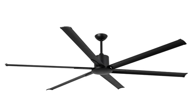 FARO Energiespar Deckenventilator mit Fernbedienung Andros Schwarz 213 cm