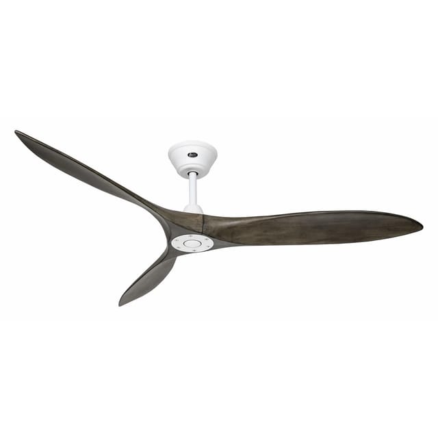 CASAFAN Energiespar Deckenventilator mit Fernbedienung Eco Airscrew 152 cm Weiß matt - Grey Washed
