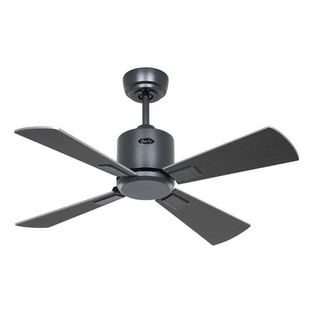 CASAFAN Energiespar Deckenventilator mit Fernbedienung Eco Neo III WiFi 92 cm Basaltgrau Flügel Wenge - Silbergrau