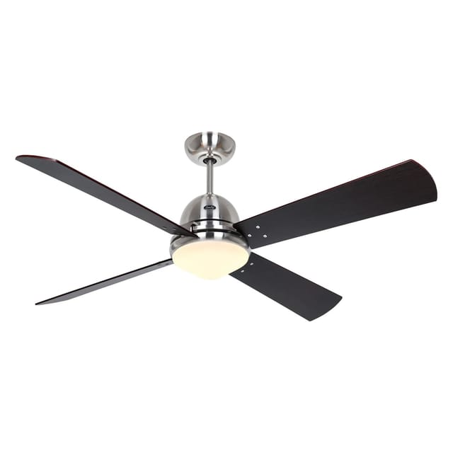 CASAFAN Deckenventilator mit Beleuchtung mit Fernbedienung Libeccio Chrom Gebürstet