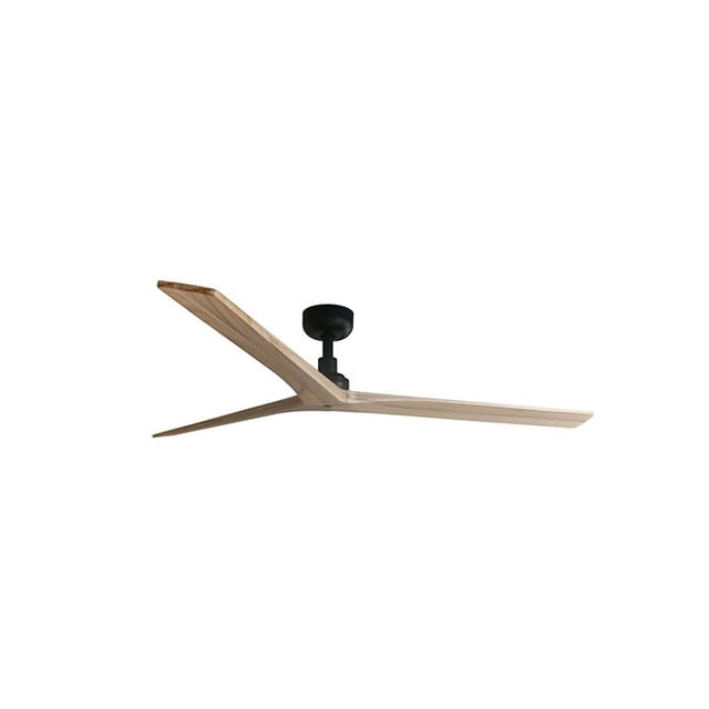 FARO Energiespar Deckenventilator mit Fernbedienung Klim L Schwarz-Eiche 150 cm