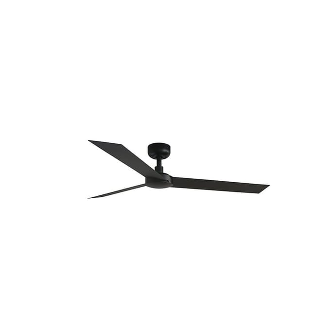 FARO Energiespar Deckenventilator mit Fernbedienung Cruiser L Schwarz 132 cm