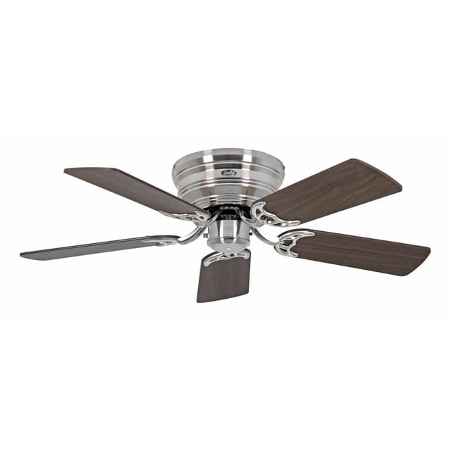 CASAFAN Flacher Deckenventilator mit Zugkette Classic Flat III Chrom Gebürstet 103