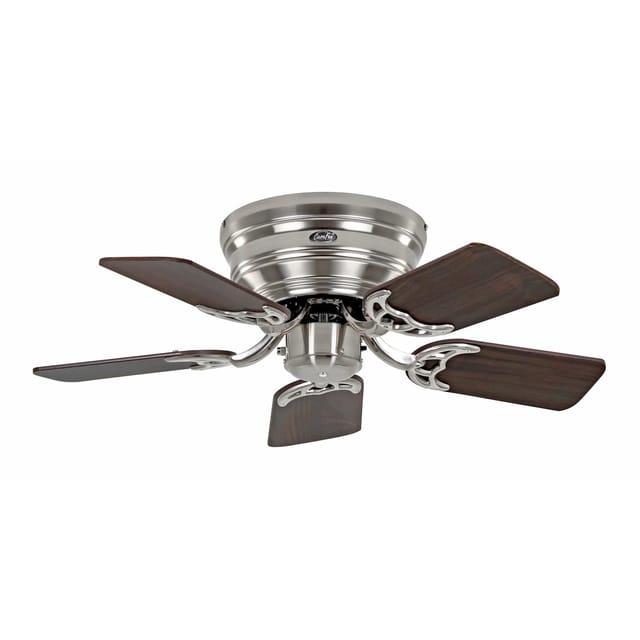 CASAFAN Flacher Deckenventilator mit Zugkette Classic Flat III Chrom Gebürstet 75