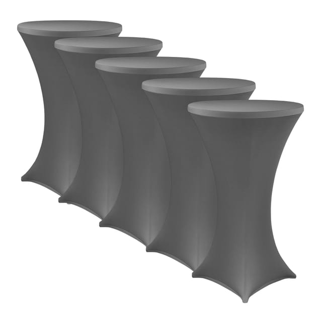 NYVI Stehtischhusse 5er 70-75 x 110-120 cm Anthrazit