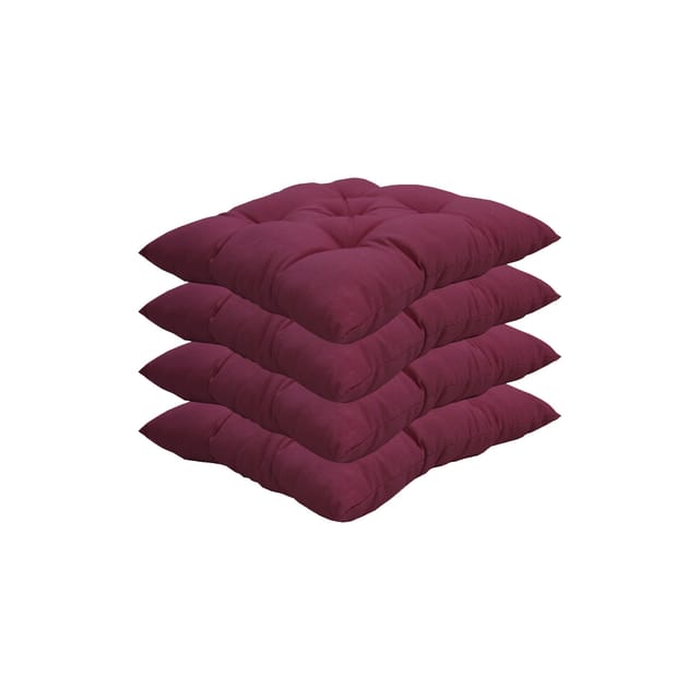 NYVI Stuhlkissen für Gartenstühle 38x38 cm 4er Set Beere