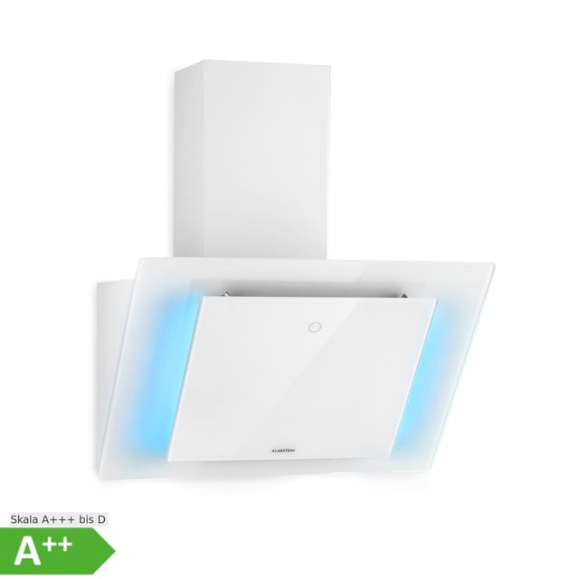 Klarstein Eleonora 60 Dunstabzugshaube 426 m³/h Touch-Panel Ambiente-Licht Weiß