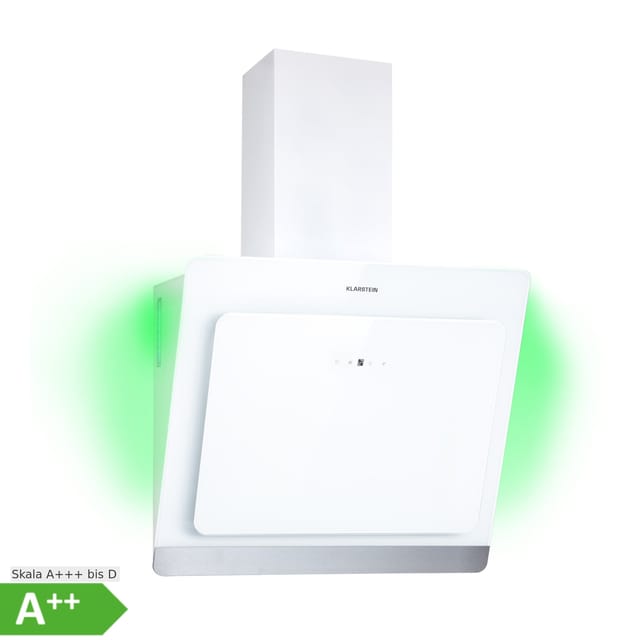 Klarstein Aurora 60 Smart Dunstabzugshaube 550 m³/h 60cm Kopffrei Ambiente-Licht EEC A++ Weiß