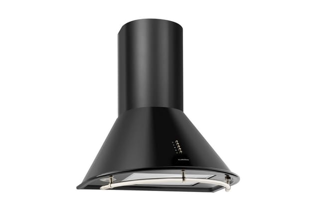 Klarstein Lumio Primo Retro-Dunstabzugshaube 60cm 490 m³/h LED-Leuchten Schwarz
