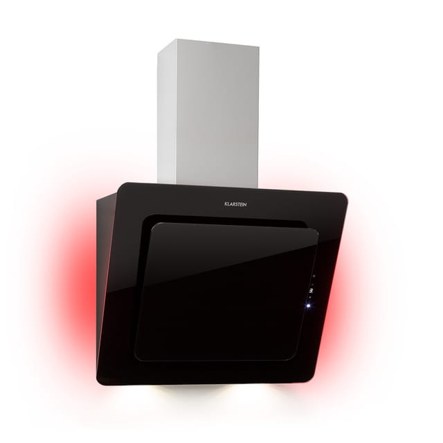 Klarstein Helena 60 Dunstabzugshaube 595 m³/h LED-Display Schwarz