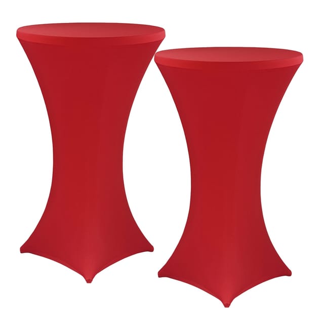 NYVI Stehtischhusse 2er 60-65 x 110-120 cm Rot