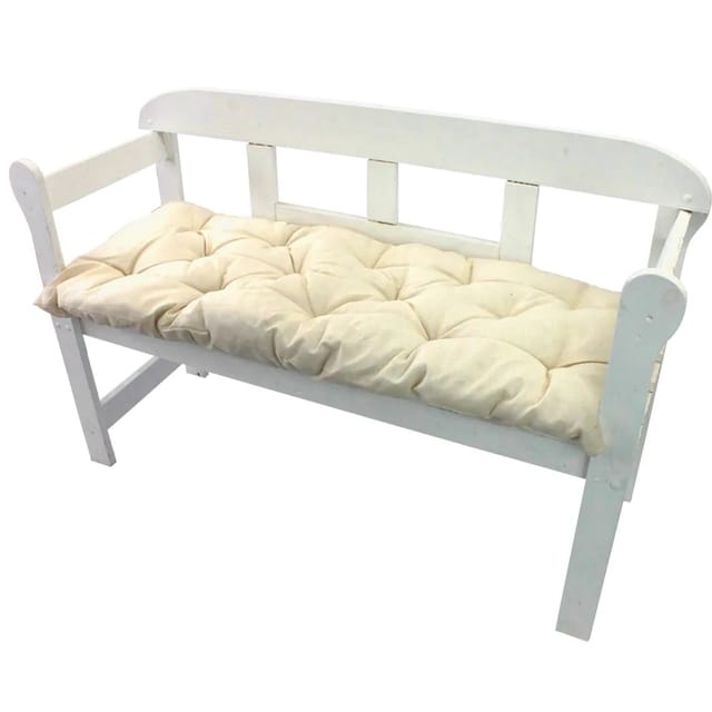 NYVI Bankauflage für Gartenbänke 110x45 cm Ecru