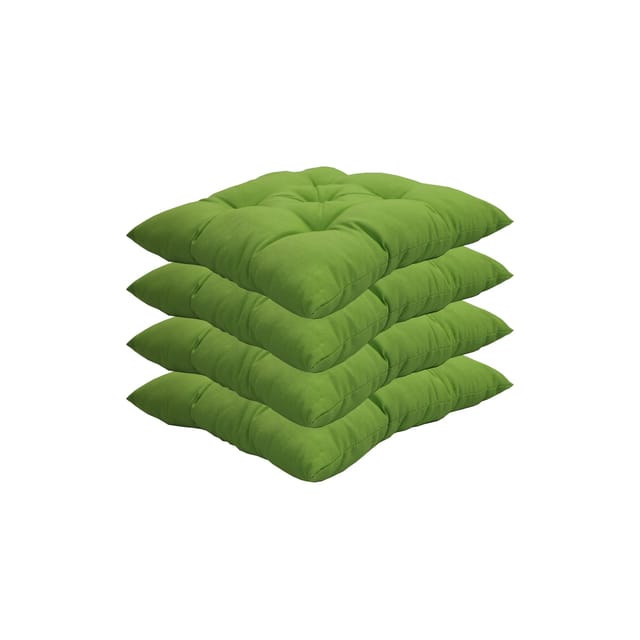 NYVI Stuhlkissen für Gartenstühle 38x38 cm 4er Set Grün