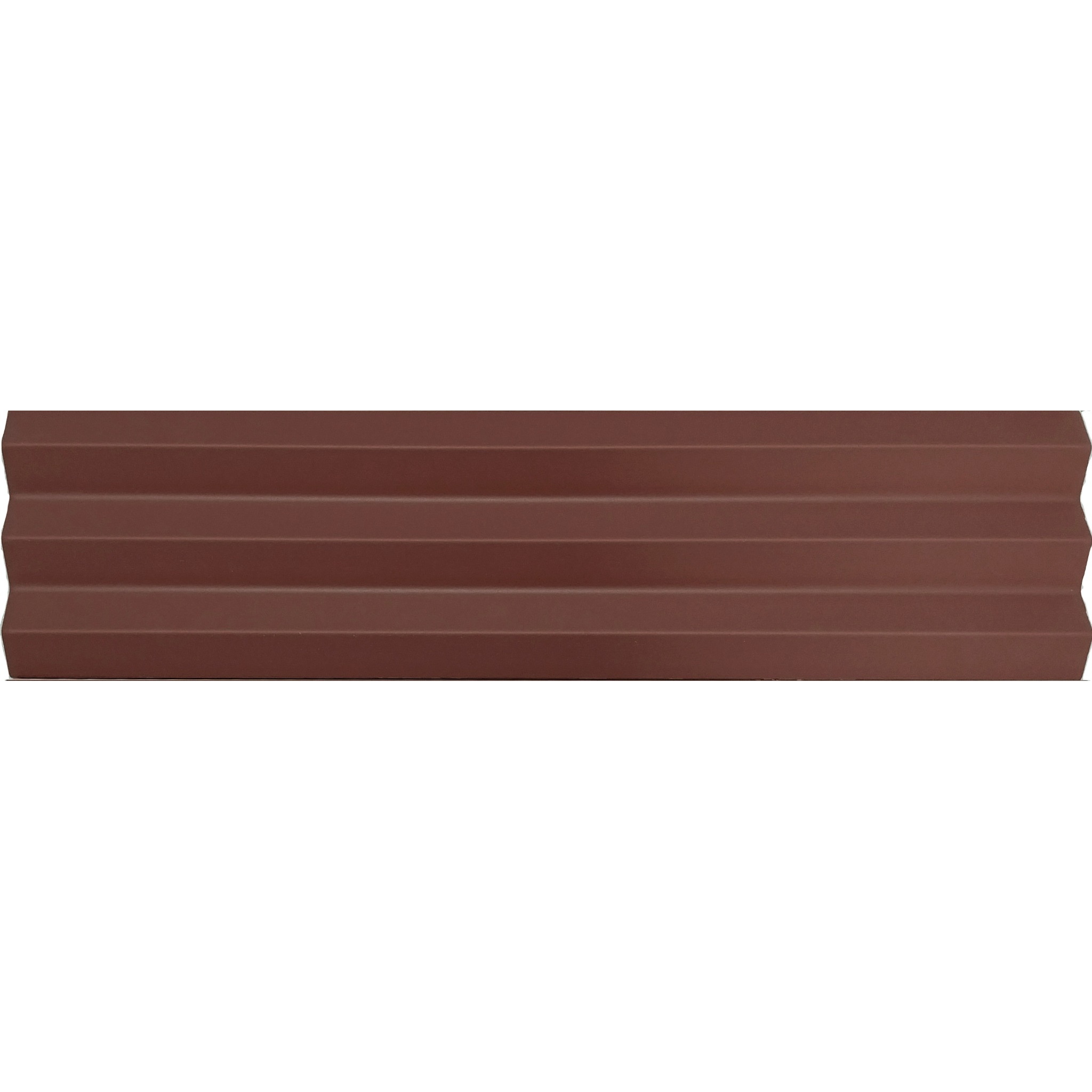 Matte Relief-wandfliesen Für Den Innenbereich Rot Acanto 10x40 Cm – V-ribbed Ginger