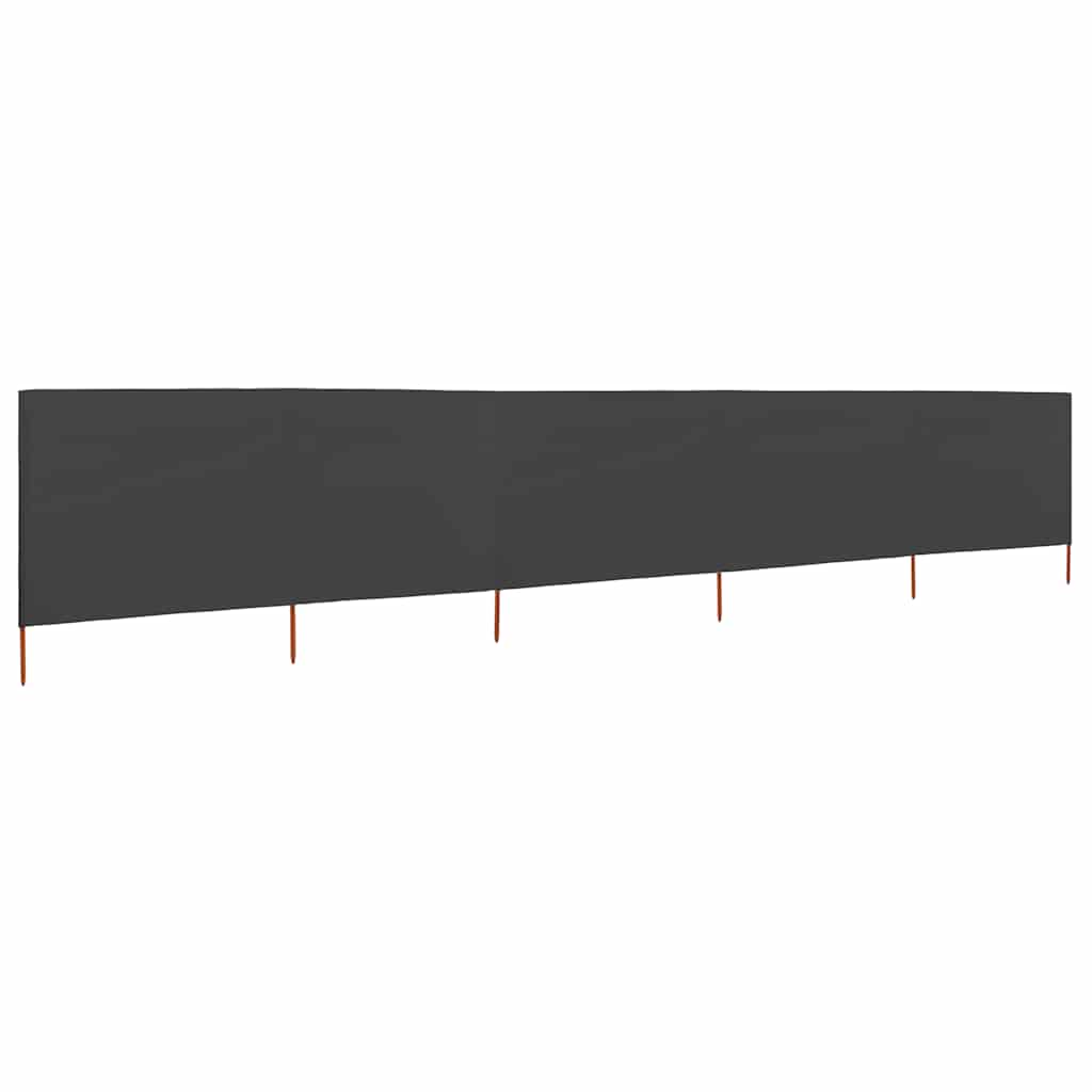 Maison Exclusive - 5-teiliges Windschutzgewebe 600 X 120 Cm Anthr